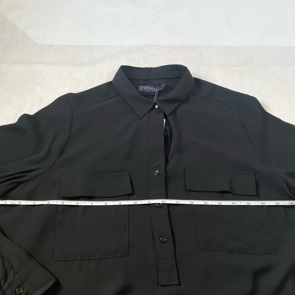 violeta by MANGO Women's Blouse Size Medium Back Classic NWT - Picture 5 of 9